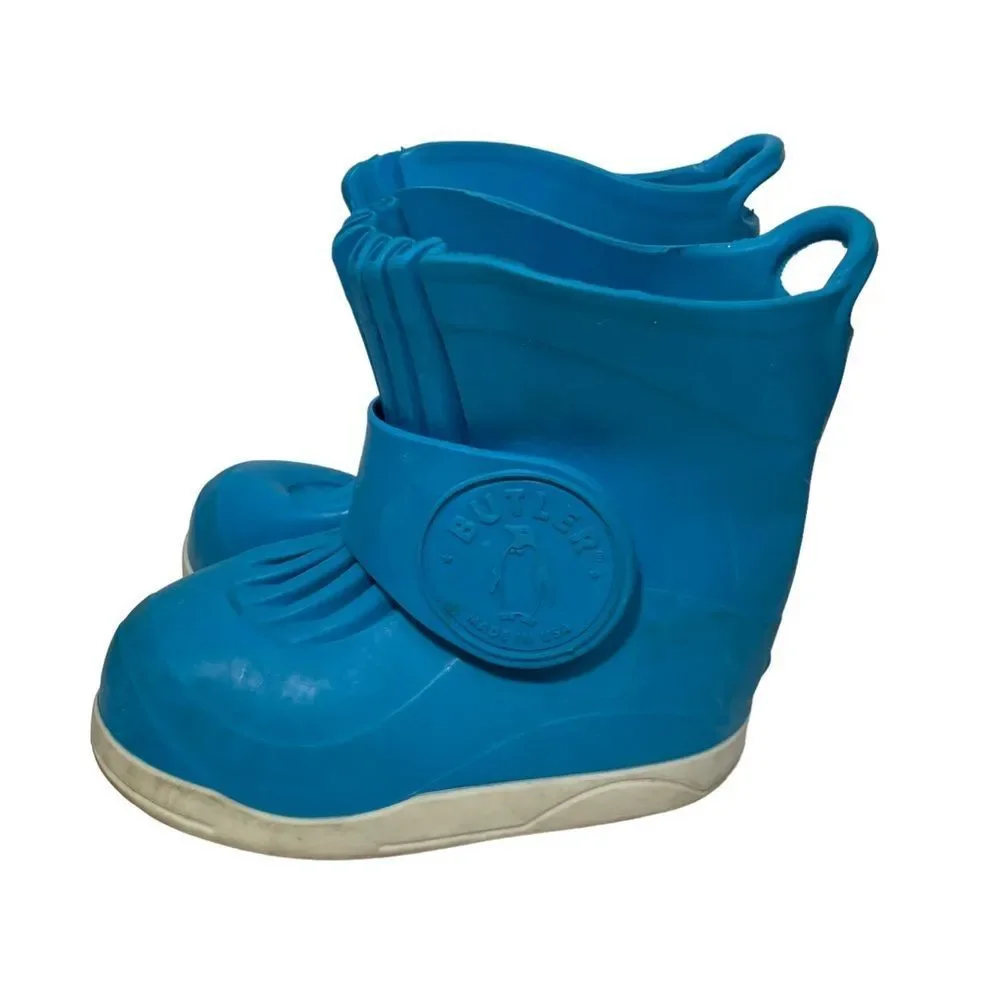 Butler Blue Rubber Rain Boots